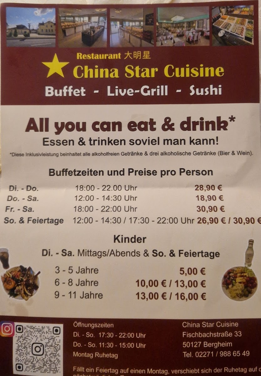 Menu China Star Cuisine - All You Can Eat & Drink-2