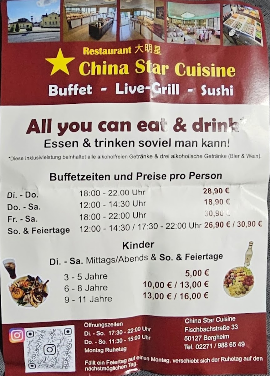 Menu China Star Cuisine - All You Can Eat & Drink-4